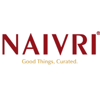 NAIVRI logo with tagline 'Good Things, Curated.' on a white background