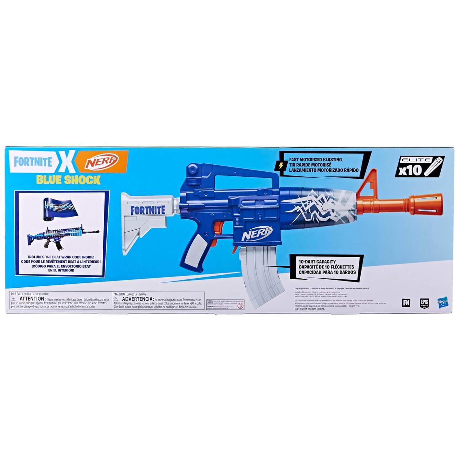 Naivri Nerf Fortnite Blue Shock Blaster Best Price
