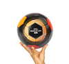 Hand holding a FIFA World Cup 2026 soccer ball on a white background
