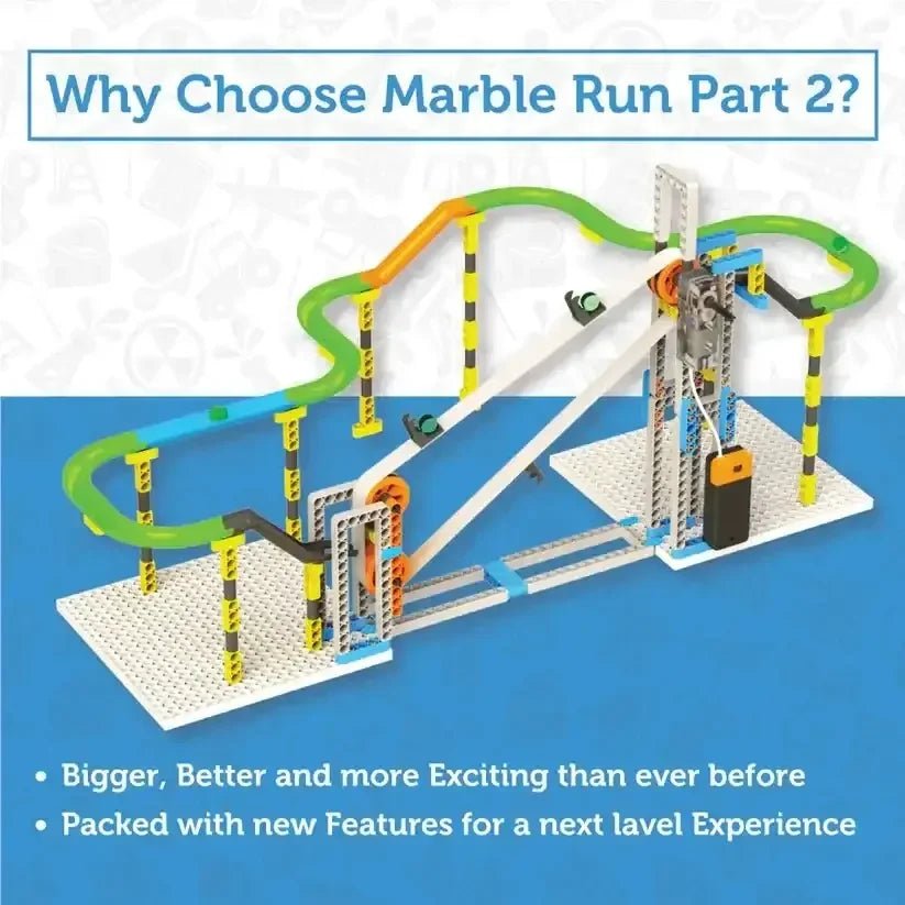 Blix Marble Run 2 – Motorised Marble Track Construction STEM Toy for ...