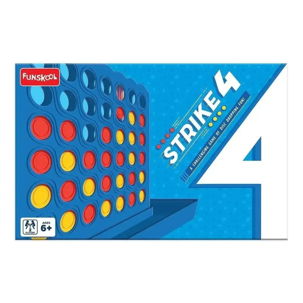 Funskool Games Funskool Strike 4 Strategy Board Game – Classic 2-Player Disc Drop ...