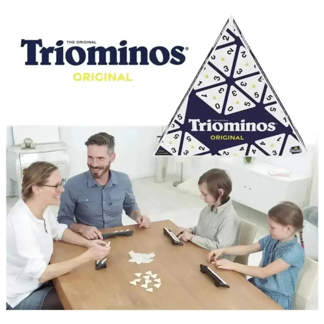 Triominos de Luxe Driehoek met Zandloper en Scoreblok | Games Triominos de Luxe Driehoek met Zandloper en Scoreblok | Games