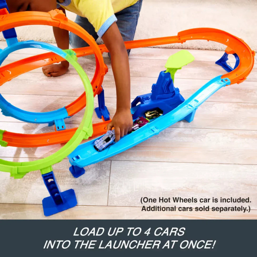 Hot Wheels Cyclone Double Loop Stunt Track Set – Naivri