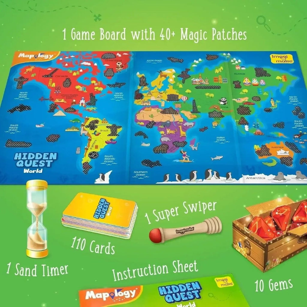 Imagimake Mapology Hidden Quest World – Interactive World Geography