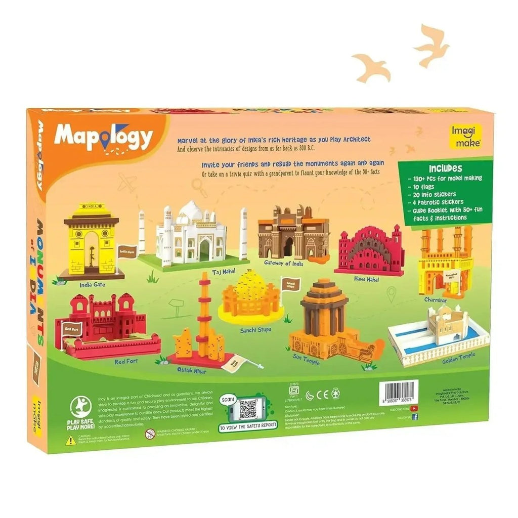 Imagimake Mapology Monuments of India Construction Set – Build 10 ...