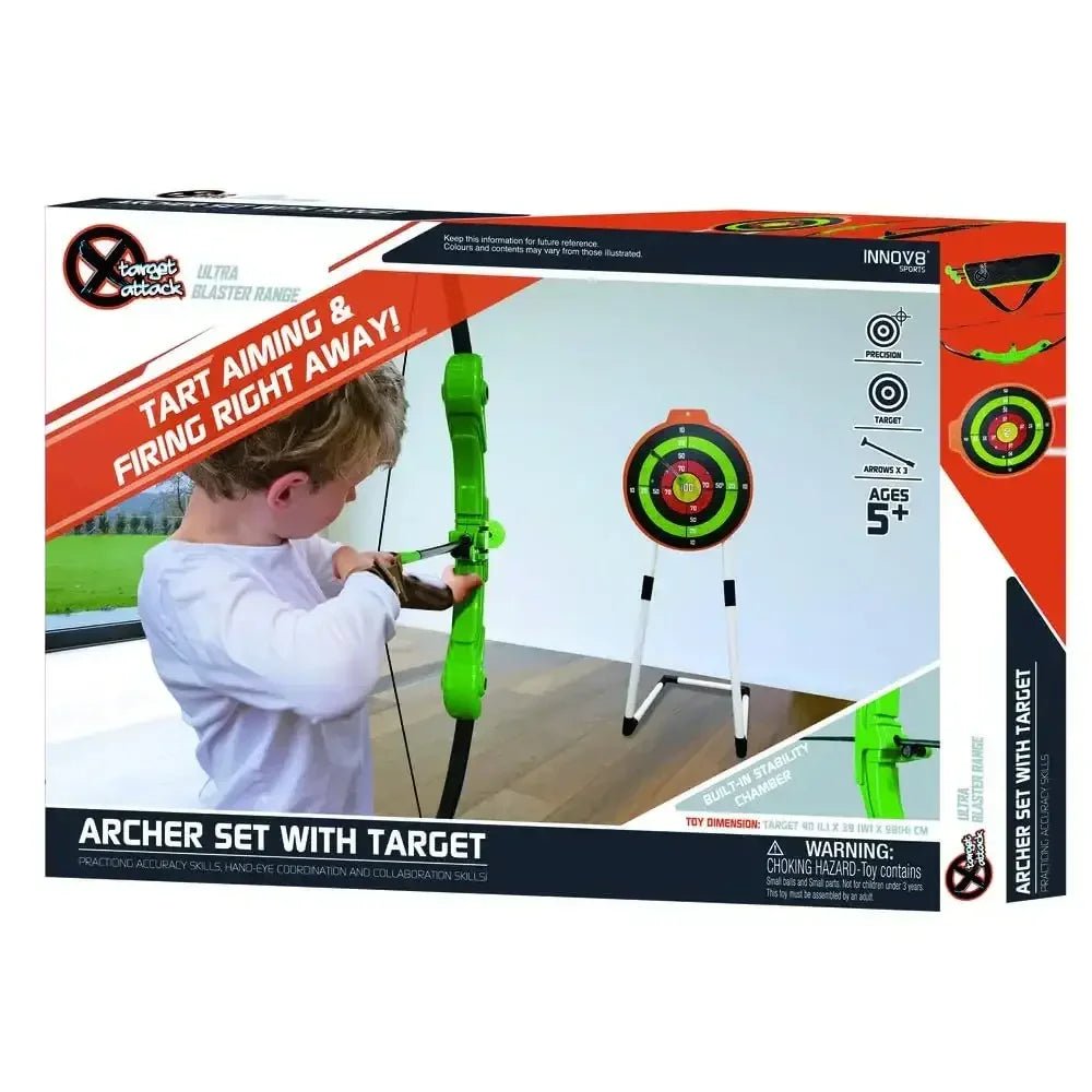 Innov8 Sports Junior Archery Adventure Set – Adjustable Bow & Target ...