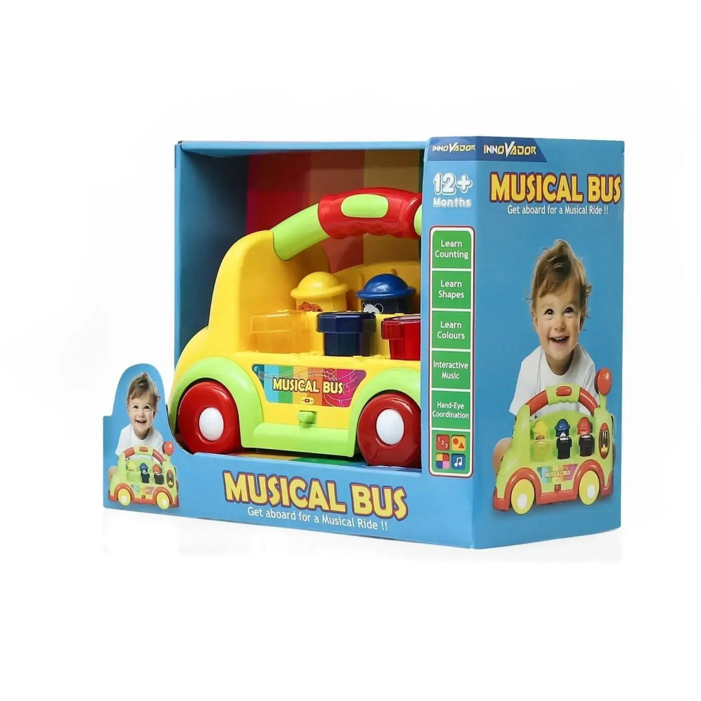 Innovador Musical Bus | Interactive Learning Toy for Toddlers with Pop ...