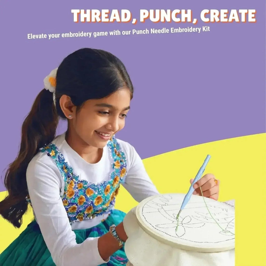 Kalakaram DIY Punch Needle Embroidery Kit – Complete Craft Set for ...