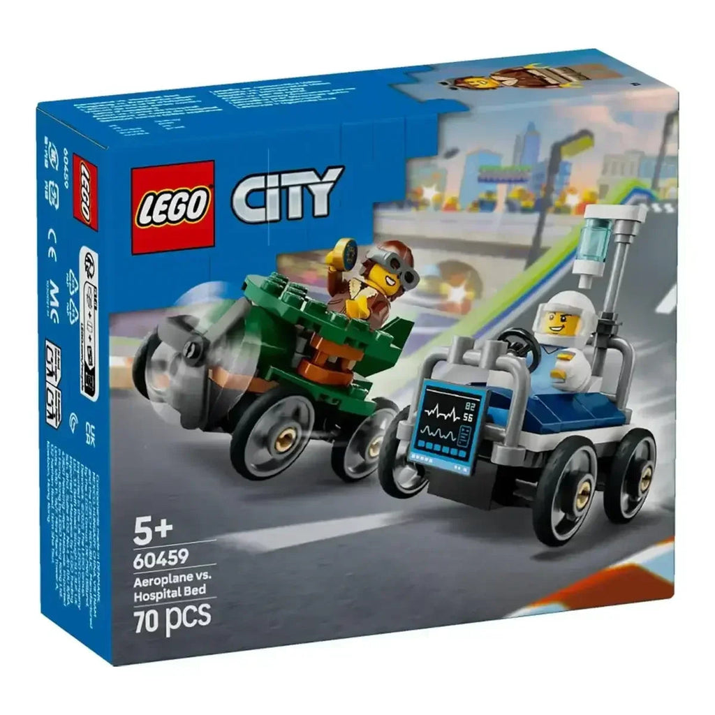 Lego City Airplane vs. Hospital Bed Race Car Pack 60459 – Soapbox ...