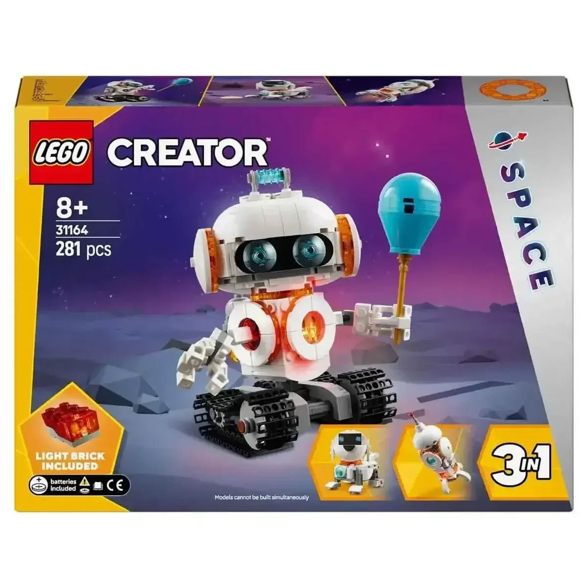 Robot Ricket LEGO Creator 3in1 Space Robot Toy Science Playset 31164 – Build Robot ...