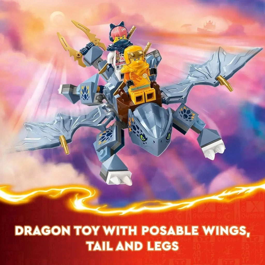 Buildable Dragon LEGO Ninjago 71810 Young Dragon Riyu Adventure Set – Posable Buildable ...