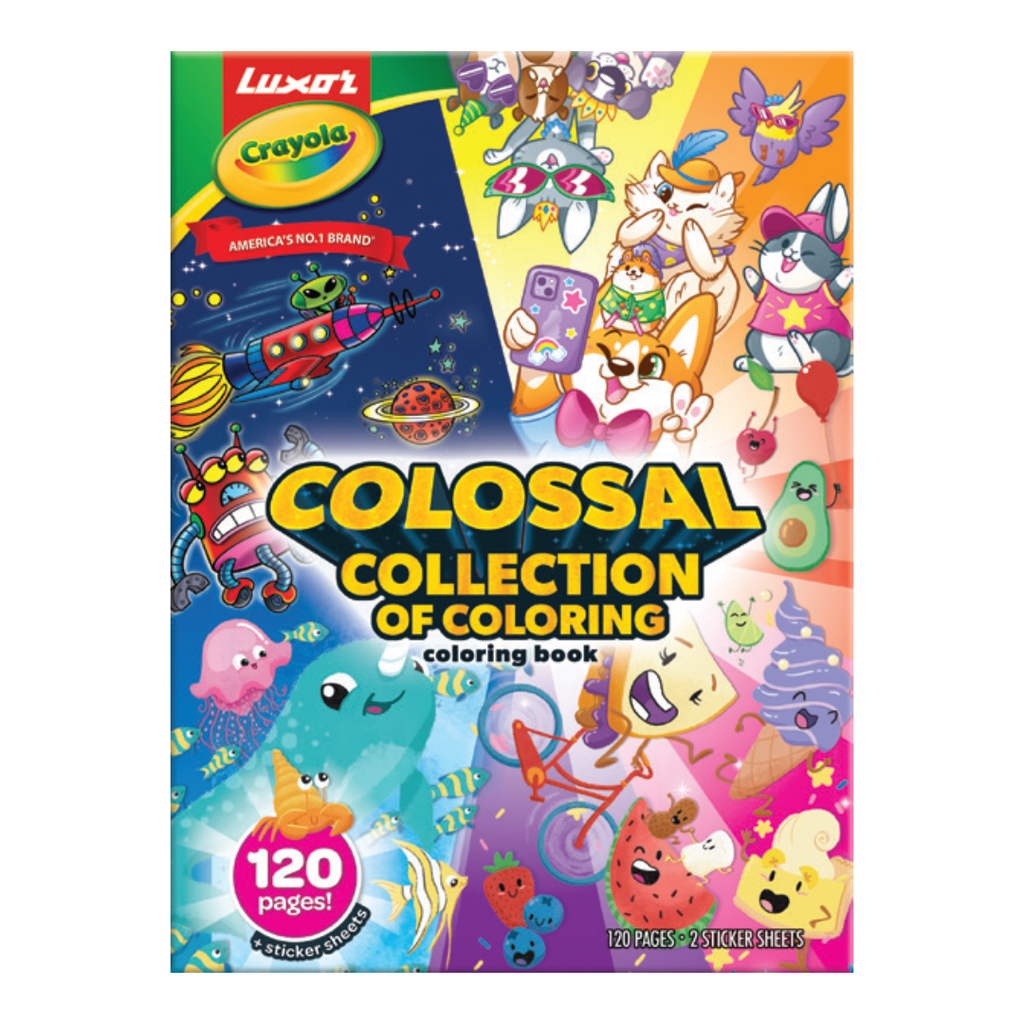Luxor Crayola 120 Pages Coloring Book for Kids – Naivri