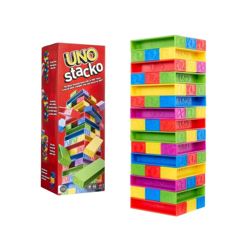 Mattel Stack Learning Game Mattel UNO Stacko Tower Game - Strategy & Matching Fun – Naivri