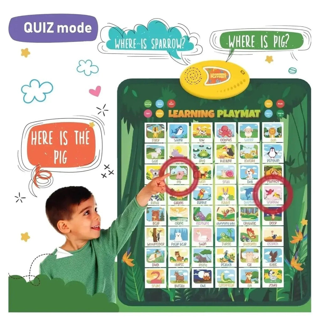 Interactive Learning Mat Logo Planettunes Animal Learning Musical Interactive Bilingual Touch ...