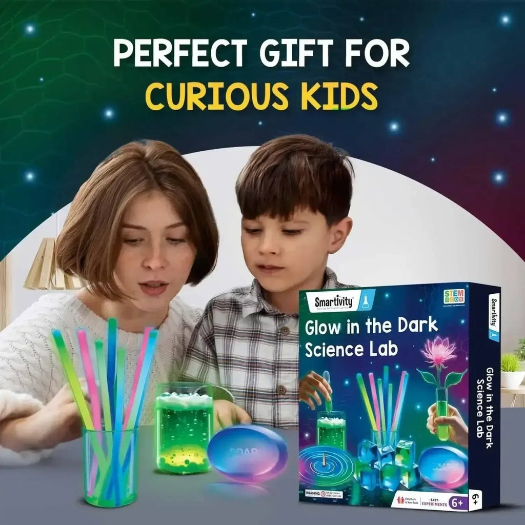 Smartivity Glow Magic Science Kit for Kids | 20 Glow-in-the-Dark STEM ...